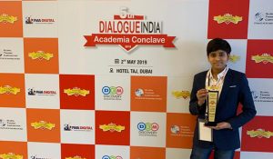 Child Innovator Award" at the 5th Dialogue India Academic Conclave 2019- Dubai